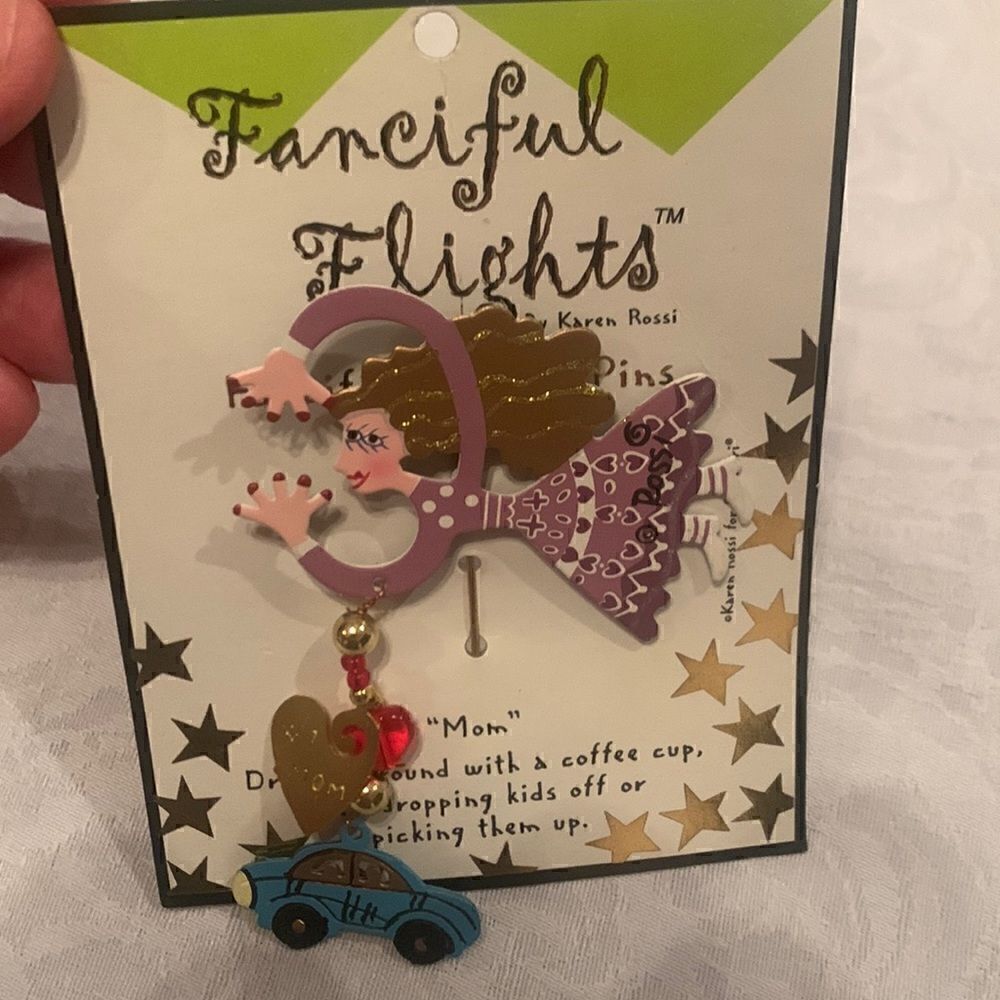Karen Rossi Fanciful Flights #1 Mom Lapel Pin